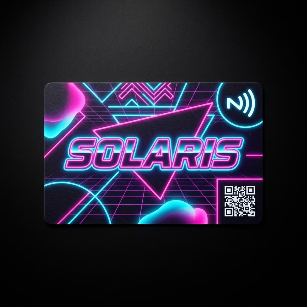Dark Modern NFC business card